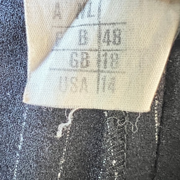 Gianfranco Ferre Studio Pinstripe Pants Women Size 14 Black Dress Career - Picture 5 of 8